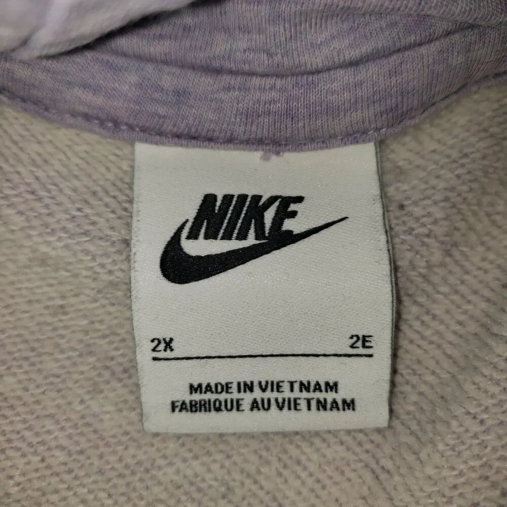Nike Lavender Purple Hooded Hoodie Sweatshirt Womens Plus Size 2XL